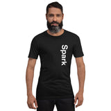 "Vertical Spark" Short-Sleeve Unisex T-Shirt